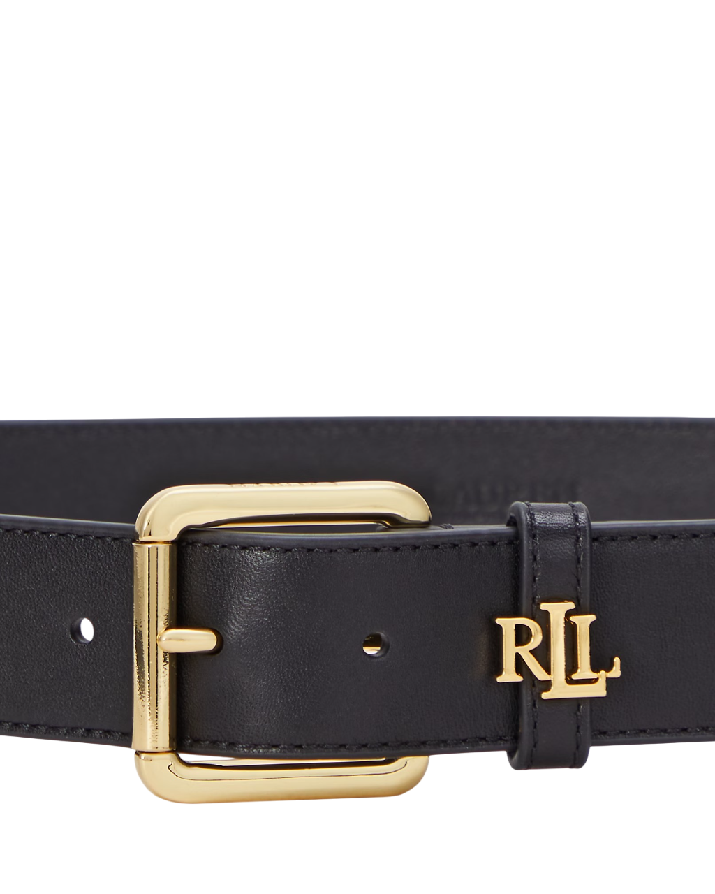 ベルト LAUREN RALPH LAUREN Woman Belt Black 412968765 001 BLACK SMOOTH LEATHER BELT